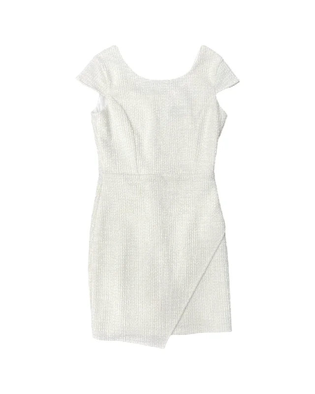 Limited Time Offer Ivory Boucle Envelope Dress