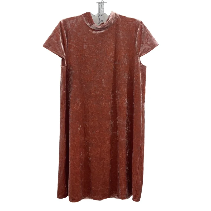 Price Rollback Madewell Pink Shift Women's Soft Velvet Midi Dress M NWT Polyester