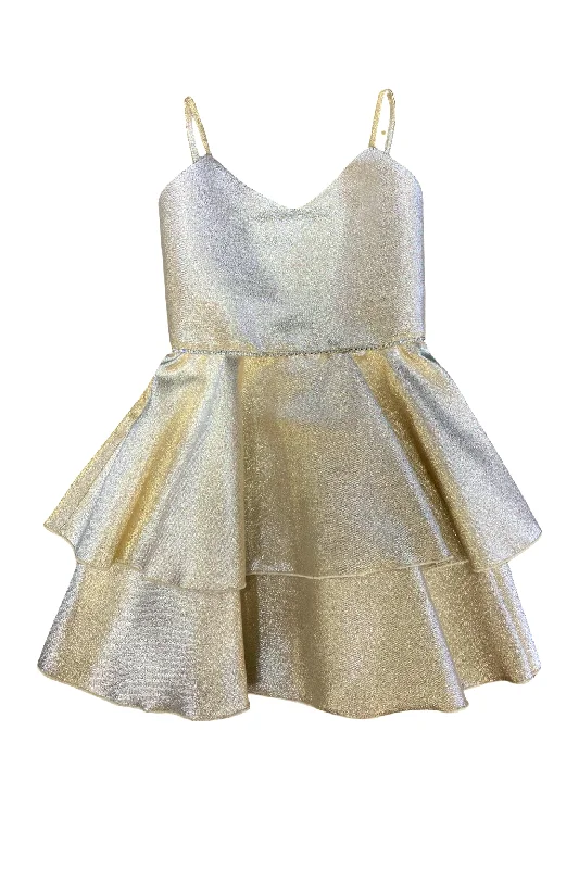 Early Access Platinum shimmer Tinsley dress