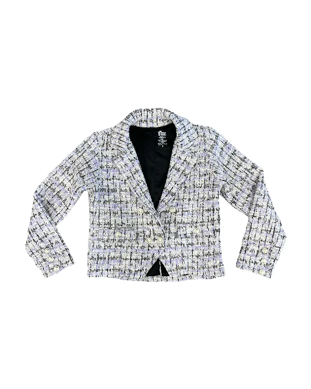 Fantastic Offers Purple Tweed Blazer