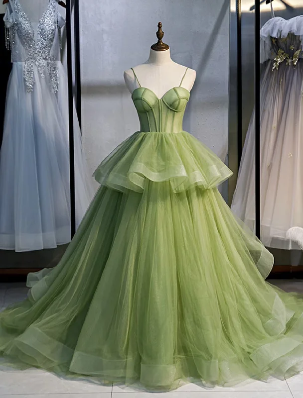 Limited Time Ball Gown Quinceanera Dresses Elegant Dress Performance Court Train Sleeveless Spaghetti Strap Tulle with Ruffles