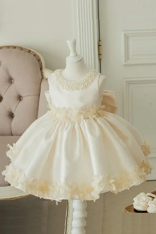 Stock Up and Save Girls Princess Dress for Baby Elegant Wedding Dresses Kids Vintage Ball Gown Children 1st Birthday Baptism Party