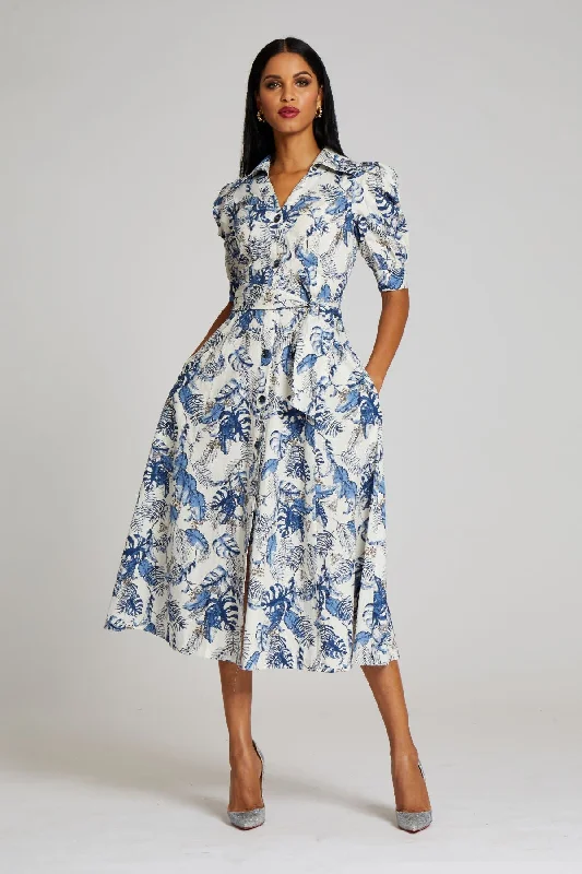 Price Slash Cotton Printed Shirt Dress