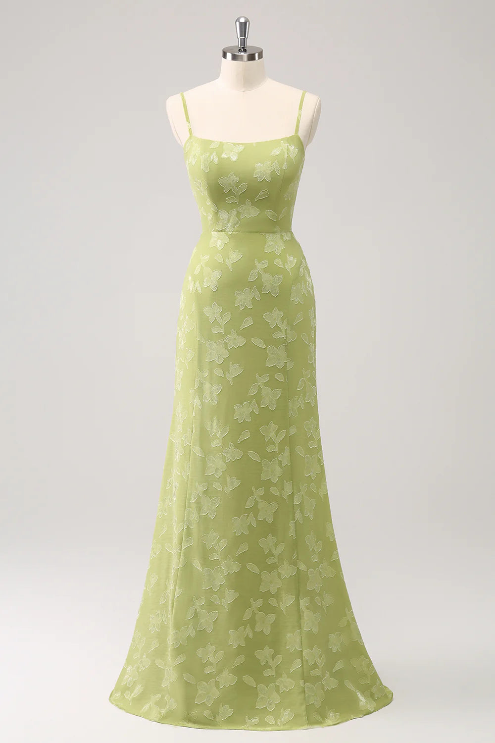 Deep Discounts Embroidery Mermaid Floor-length Prom Dress with Lace Up Back