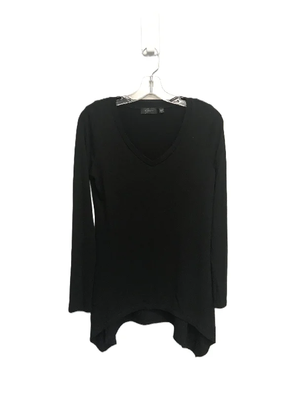 Black Top Long Sleeve By Clothes Mentor Size: S