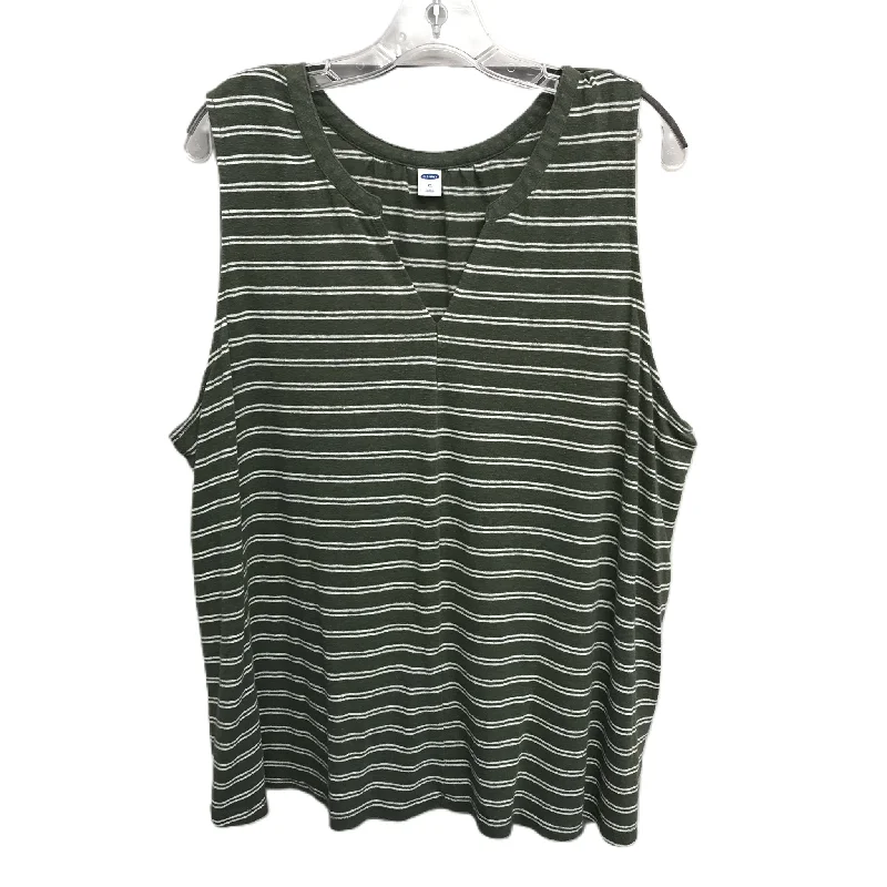 Green Top Sleeveless By Old Navy, Size: 1x