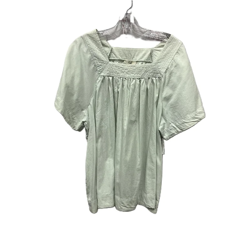 Top Short Sleeve By Easel In Green, Size: S