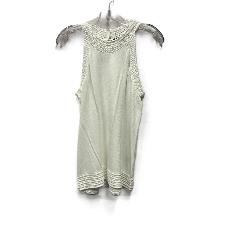 Top Sleeveless By White House Black Market In White, Size: L