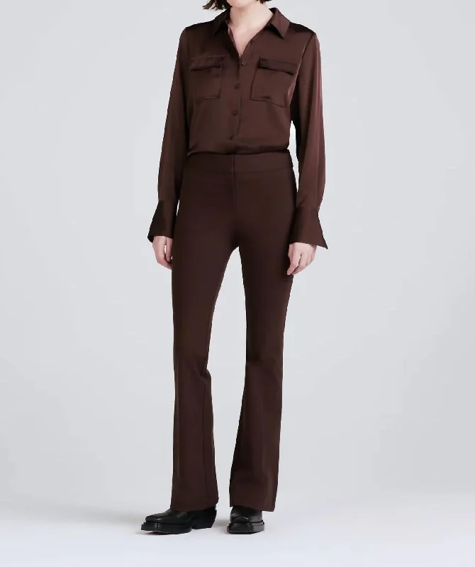Special Price Crosby Flare Trouser In Chocolate