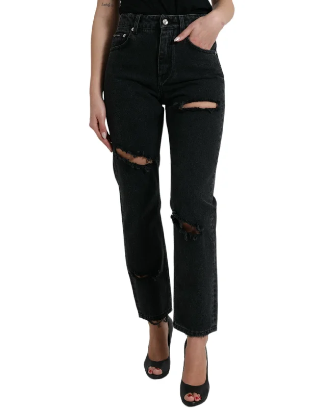 Dolce & Gabbana Elegant High-Waist  Stretch Women's Jeans