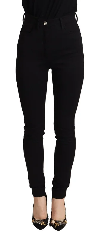 Dolce & Gabbana Elegant High-Waisted Slim Fit Women's Pants