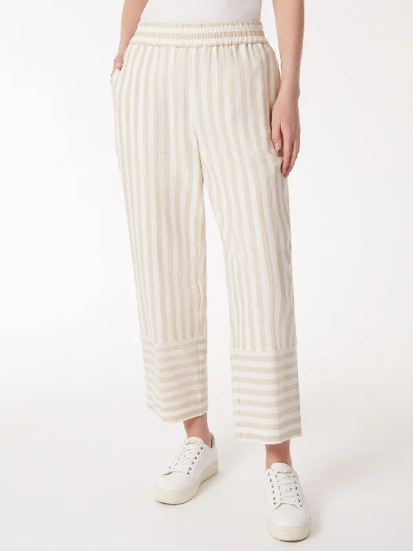 Final Clearance Striped Pull-On Drawstring Trousers