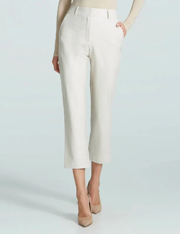 The Best Prices Women's Faux Leather Trouser In Ivory