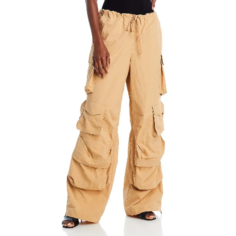 AFRM Womens Solid Nylon Cargo Pants