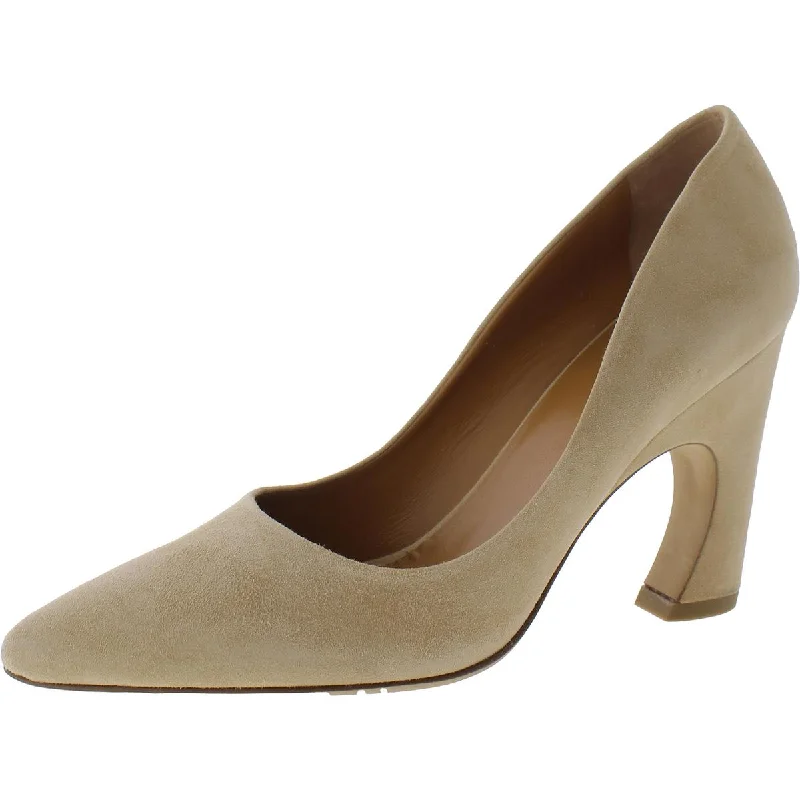 Chloe Womens OLI PUMP Leather Suede Pumps