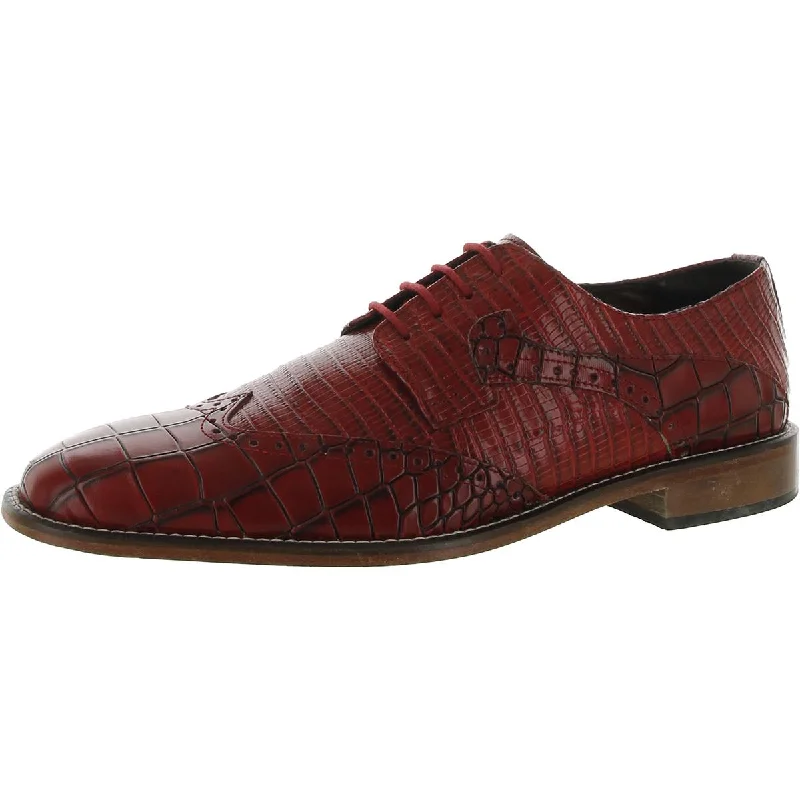 Stacy Adams Mens Rolando Leather Lace-Up Derby Shoes