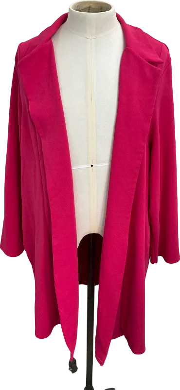 Yours Pink Open Longline Blazer UK 28