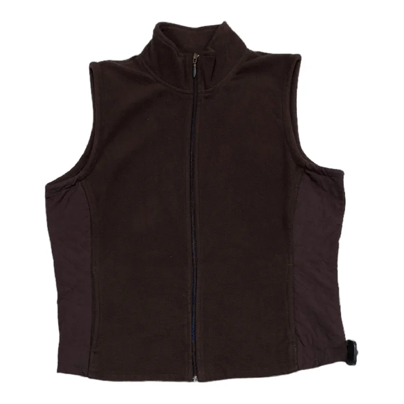 Brown Vest Fleece Columbia, Size M