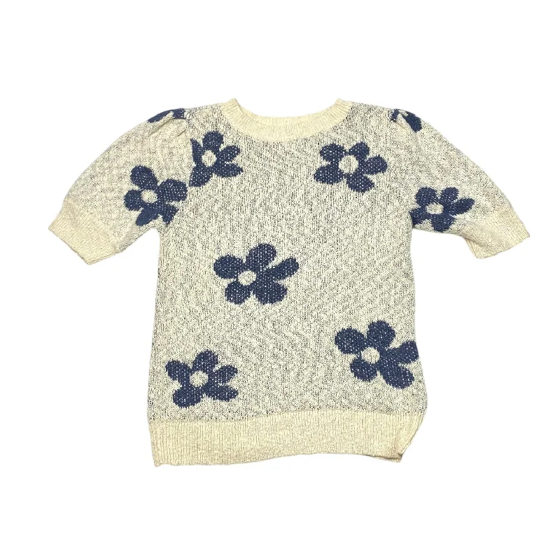 Daily Specials Sweater By Sonoma In Blue & Cream, Size: M