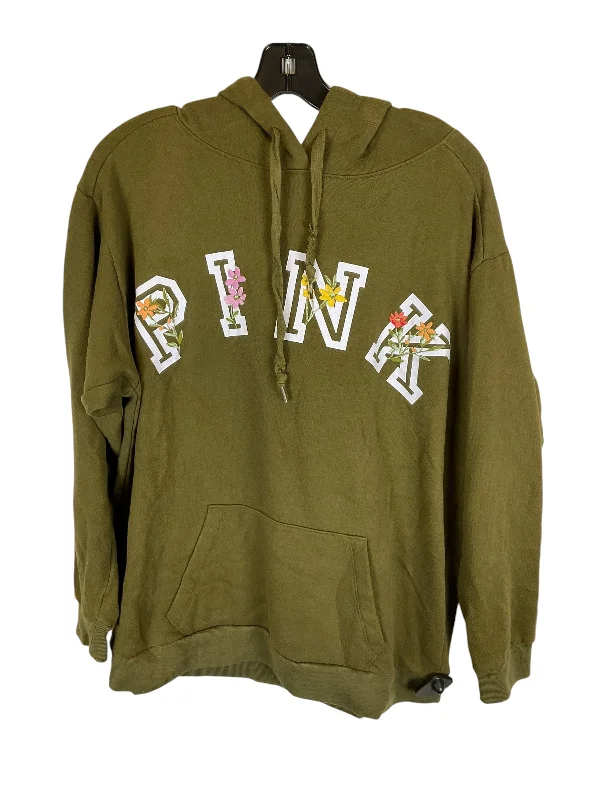 Lowest Prices Sweatshirt Hoodie By Pink In Green, Size: M