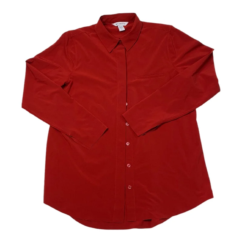 Clearance Items Top Long Sleeve By Athleta In Red, Size: S