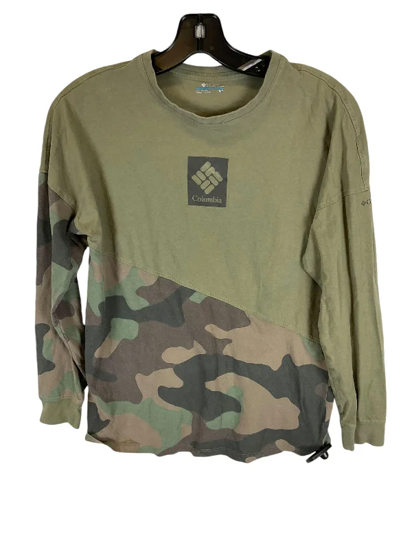 Top Long Sleeve By Columbia In Green, Size: S