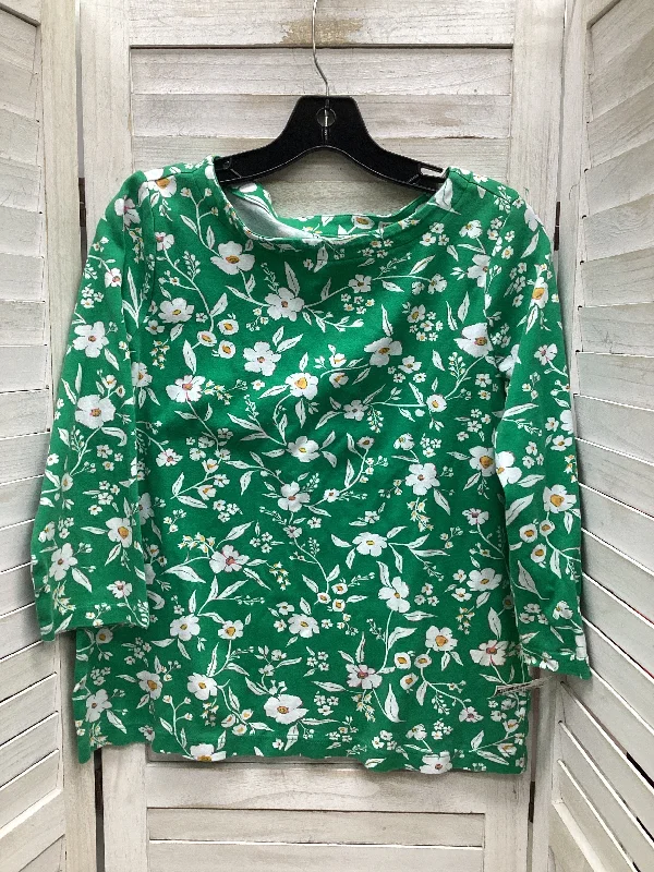 Fantastic Deals Top Long Sleeve By Croft And Barrow In Multi-colored, Size: M
