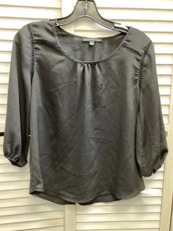 Low Prices Top Long Sleeve By Haute Monde In Black, Size: S