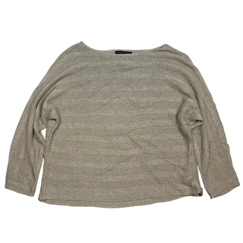Act Now Top Long Sleeve By Tahari By Arthur Levine In Cream, Size: S