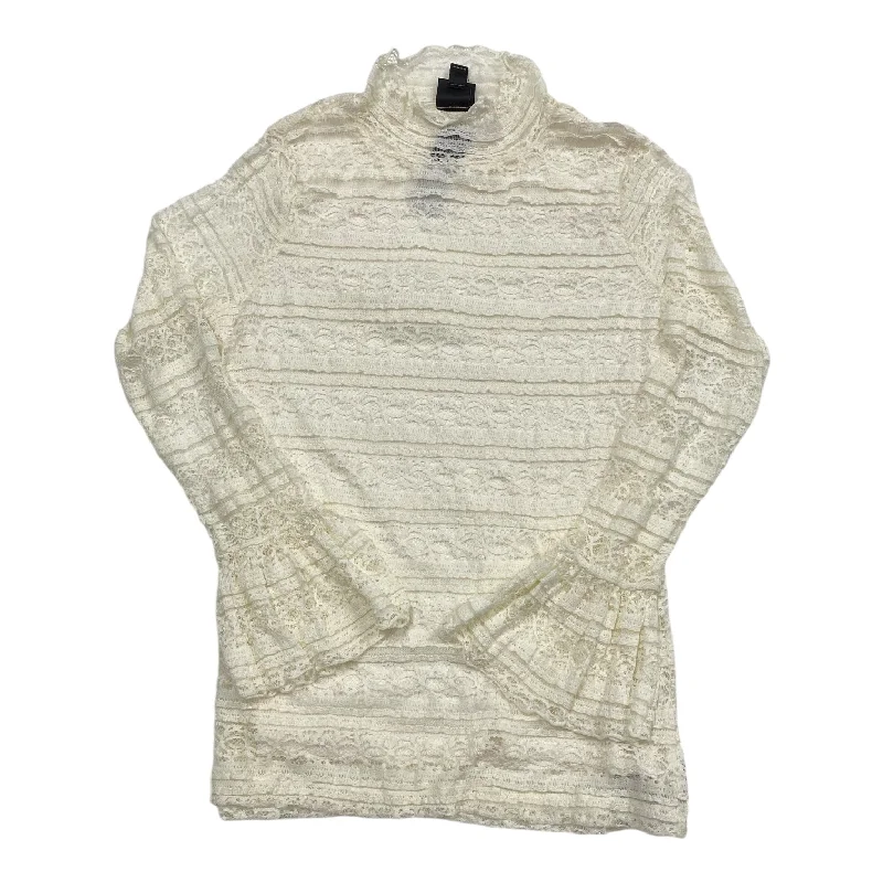 Buy Now Top Long Sleeve By Worthington In Cream, Size: S